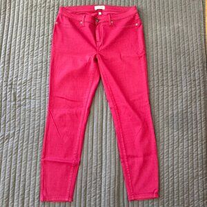 Lila Ryan Liza skinny jean in dark pink  – size 32